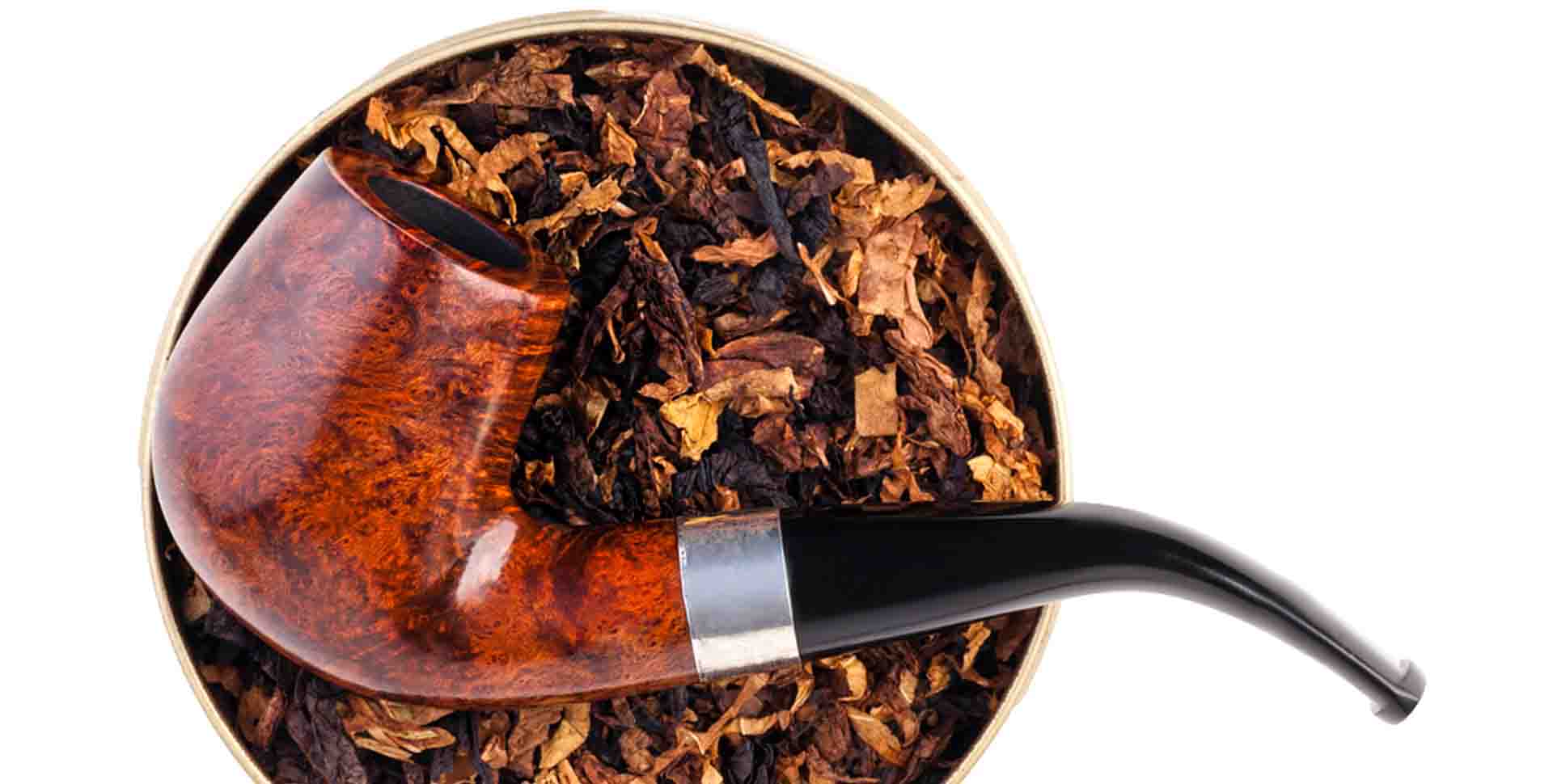 Fajkový tabak a briarová fajka na tabak